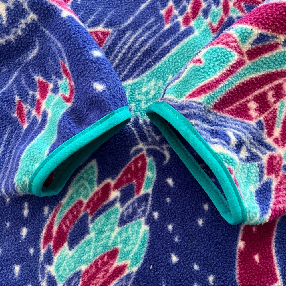 Patagonia Synchilla Snap-T Fleece Pullover Moon Owl Harvest Moon Blue Size L - Picture 8 of 11